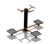 Уличный тренажер "Твистер тройной" УТ337 в Перми