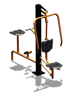 Уличный тренажер "Жим от груди Вело" УТ321 в Перми