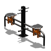 Уличный тренажер  "Каталка двойная"   УТ215 в Перми