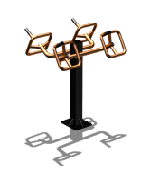 Уличный тренажер  "Штурвал двойной"  УТ201 в Перми