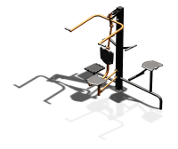 Уличный тренажер "Верхняя тяга Твистер стоя Твистер сидя" УТ336 в Перми Уличный тренажер "Верхняя тяга Твистер стоя Твистер сидя" УТ336 в Перми