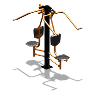 Уличный тренажер  "Верхняя тяга двойная"  УТ207 в Перми