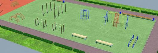 Проект детско-спортивной площадки для школы - детсада в Перми Проект детско-спортивной площадки для школы - детсада в Перми