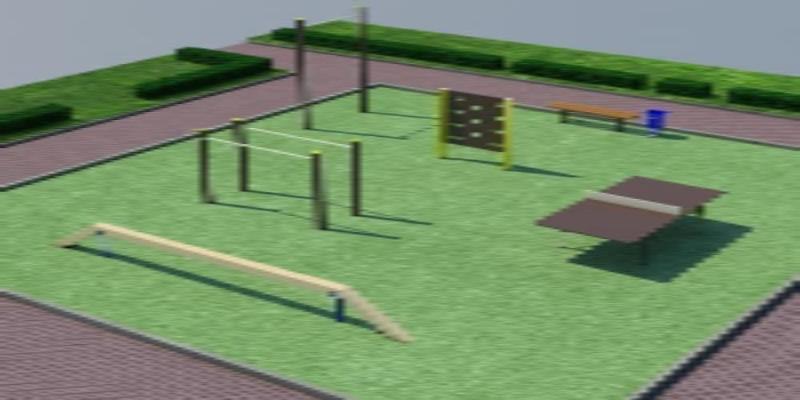 Проект спортплощадки мини спорт  в Перми