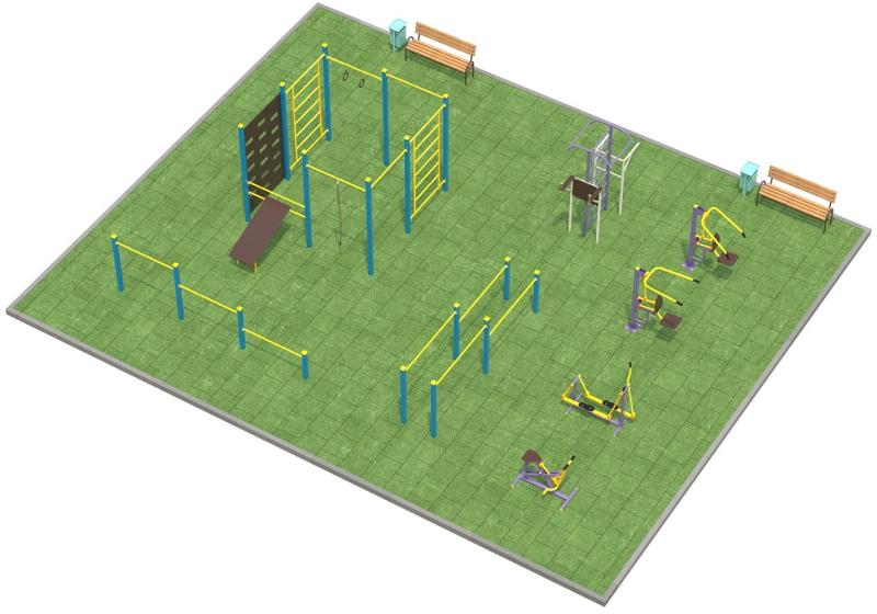 Проект спортплощадки 150 метров в Перми в Перми