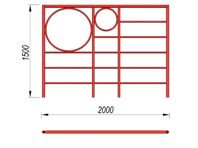 Шведская стенка с кольцами МАФ 3502 в Перми