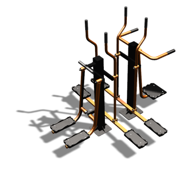 Уличный тренажер "Шпагат Маятник Лыжник двойной" УТ335 в Перми