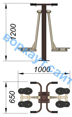 Уличный тренажер "Маятник" УТ 004 в Перми