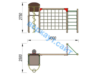 Детский спортивный комплекс Игровой ДСК 3111 в Перми