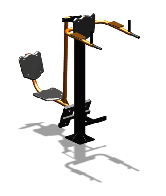 Уличный тренажер "Жим ногами Брусья Пресс" УТ329 в Перми