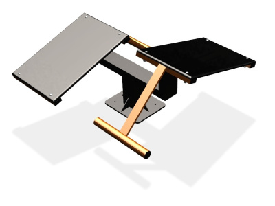 Уличный тренажер  "Скамья для пресса двойная"   УТ213 в Перми