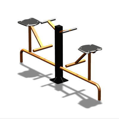 Уличный тренажер  "Твистер сидя двойной"   УТ216 в Перми