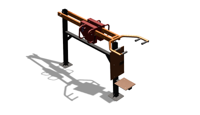 Силовой уличный тренажер  "Жим сидя"  УТ412 в Перми