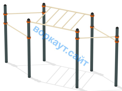 Турник разноуровневый с рукоходом ВС-26 в Перми