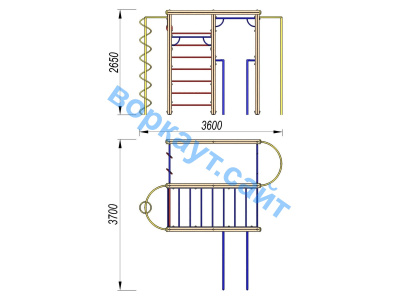 Детский спортивный комплекс Гимнастический ДСК 3107 в Перми