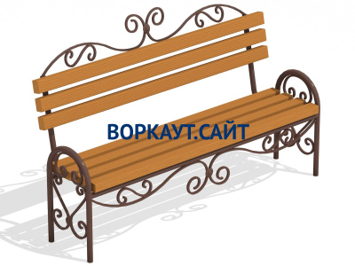 Лавочка кованная МАФ 1606 в Перми
