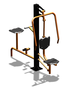 Уличный тренажер "Жим от груди Вело" УТ321 в Перми