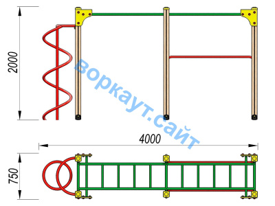 Детский спортивный комплекс ДСК 3104 в Перми