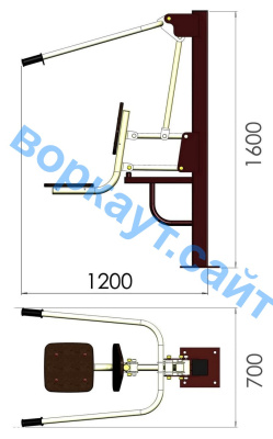 Уличный тренажер "Тяга сверху" УТ 001 в Перми