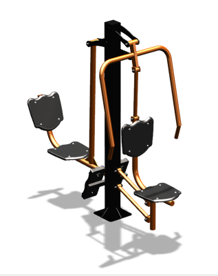 Уличный тренажер "Жим от груди Жим ногами" УТ304 в Перми