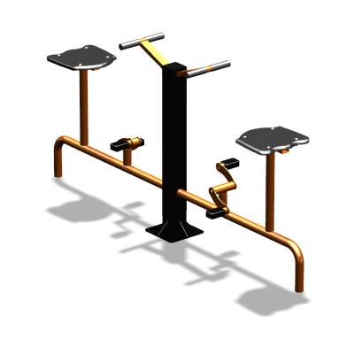 Уличный тренажер  "Вело двойной"   УТ211 в Перми