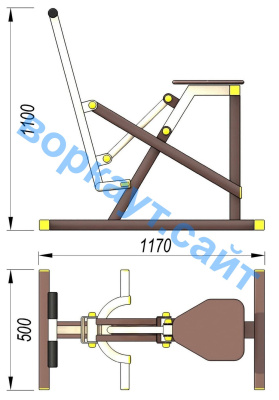 Уличный тренажер "Наездник " УТ 006 в Перми Уличный тренажер "Наездник " УТ 006 в Перми