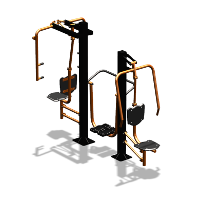 Уличный тренажер "Жим от себя Шагомер Баттерфляй" УТ303 в Перми