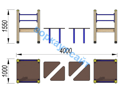 Детский спортивный комплекс Мостик ДСК 3114 в Перми