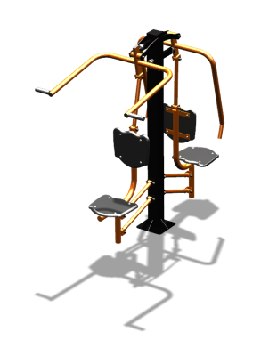 Уличный тренажер "Жим от груди Верхняя тяга" УТ314 в Перми