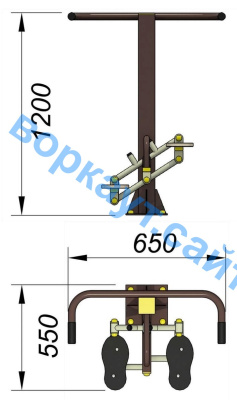 Уличный тренажер "Балансир" УТ 007 в Перми
