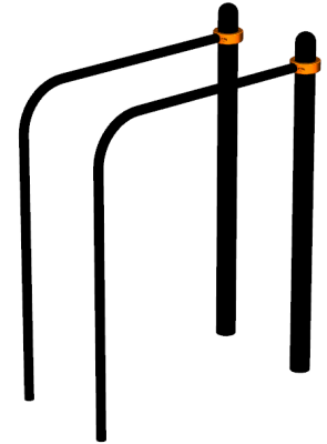 Воркаут брусья приставные ВС-39 в Перми