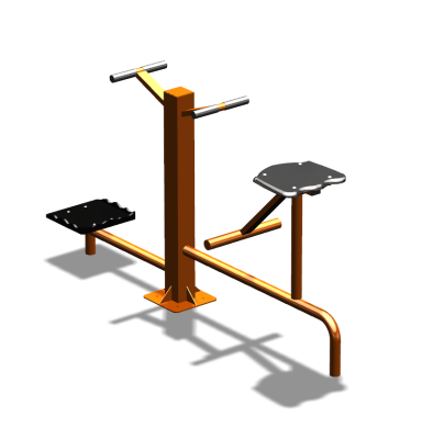 Уличный тренажер "Твистер стоя Твистер сидя" УТ323 в Перми