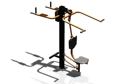 Уличный тренажер "Верхняя тяга Брусья Пресс" УТ339 в Перми