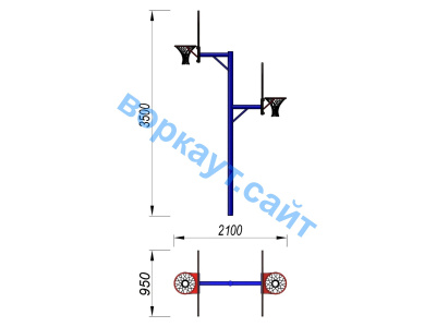 Баскетбольный щит двойной СИО 3511 в Перми