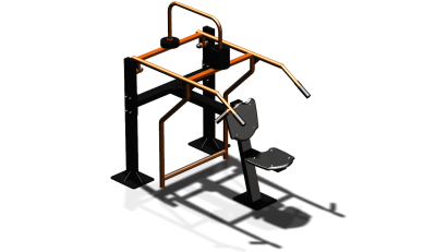 Силовой уличный тренажер  "Жим вверх сидя"  УТ403 в Перми